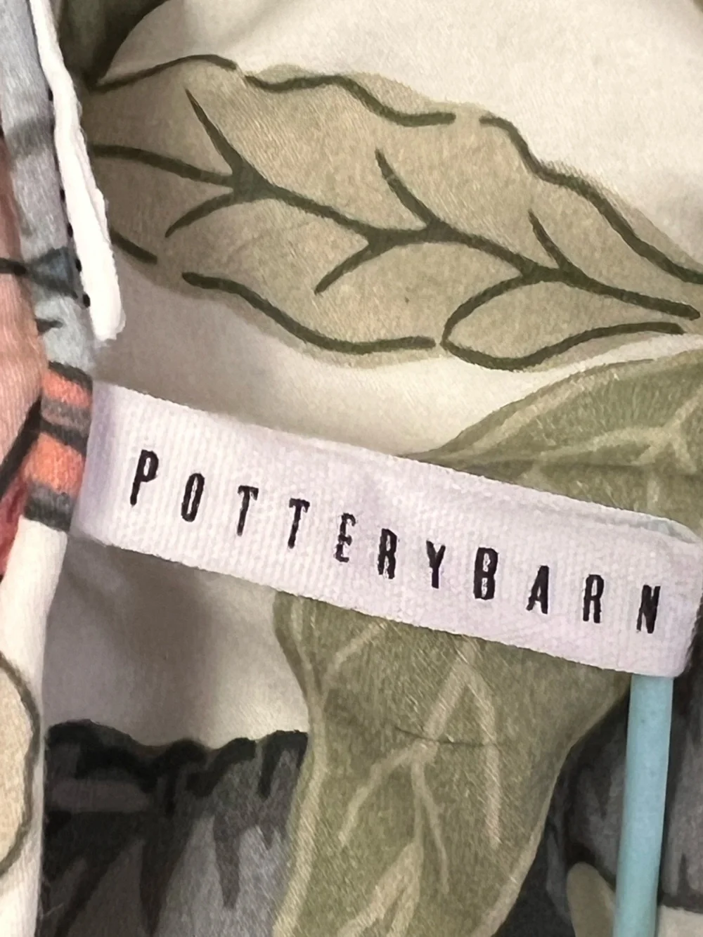 Pottery Barn signs luxury comforter